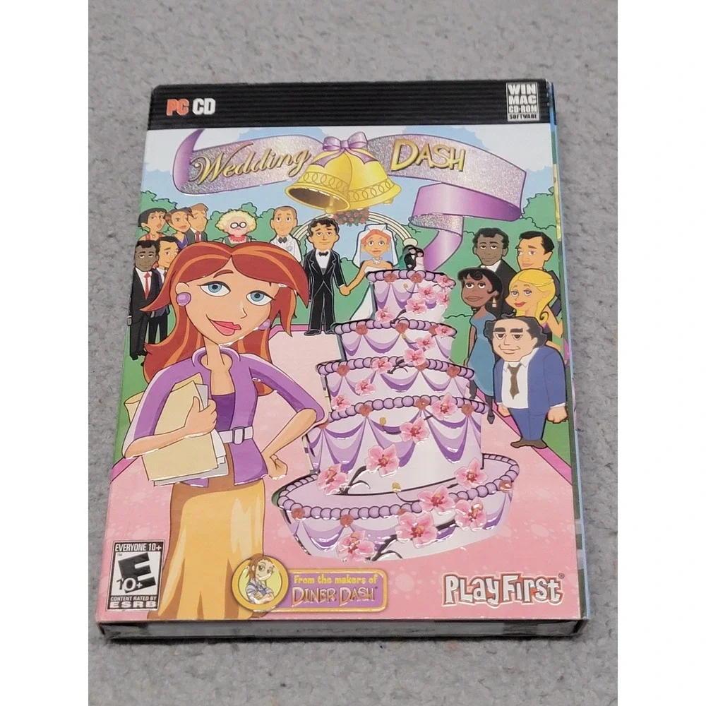 Wedding Dash PC Mac CD-ROM Game Sealed PlayFirst 2007 Sim Strategy